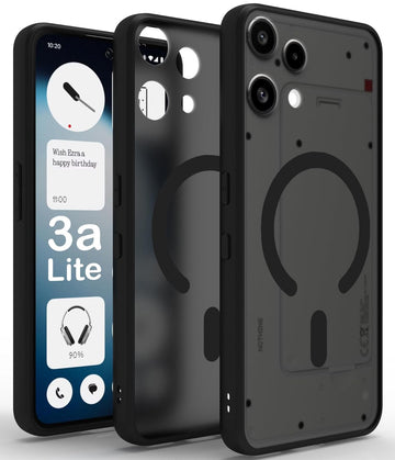 Nothing Phone 3a Lite Back Cover Case | Sleek Hybrid - Matte Black Magnetic