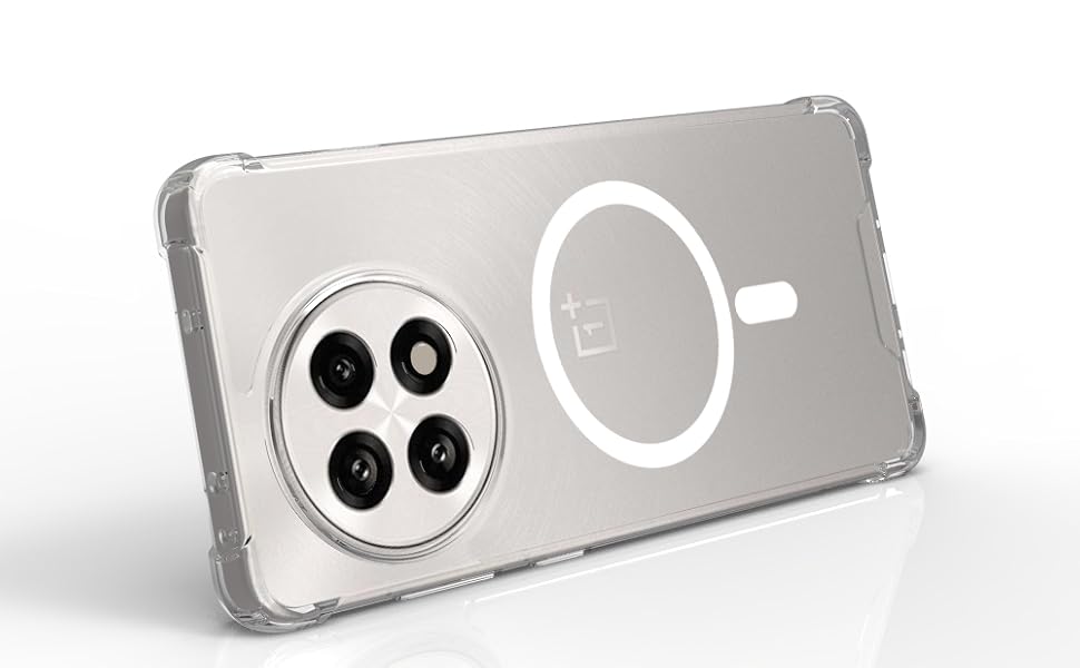 OnePlus 13R 5G Back Cover Case | Clear Hybrid - Clear Smoke Magnetic