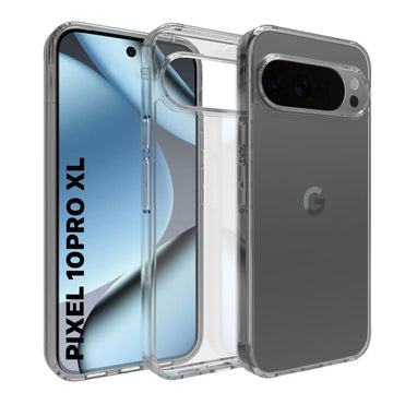 Google Pixel 10 Pro XL Back Cover Case | Clear Hybrid - Clear