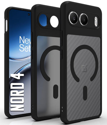OnePlus Nord 4 5G Back Cover Case | Sleek Hybrid - Matte Black Magnetic