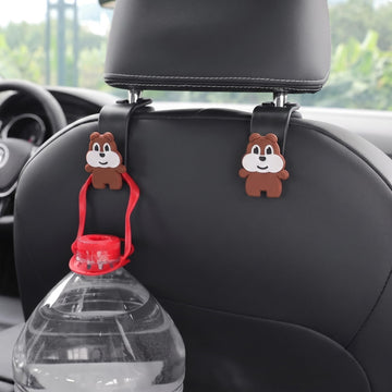 Car Headrest Hooks | Universal Back Seat Hanger for Bags & Accessories - Pack of 2