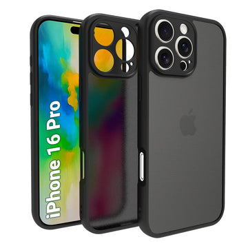 iPhone 16 Pro Back Cover Case | Sleek Hybrid - Matte Black