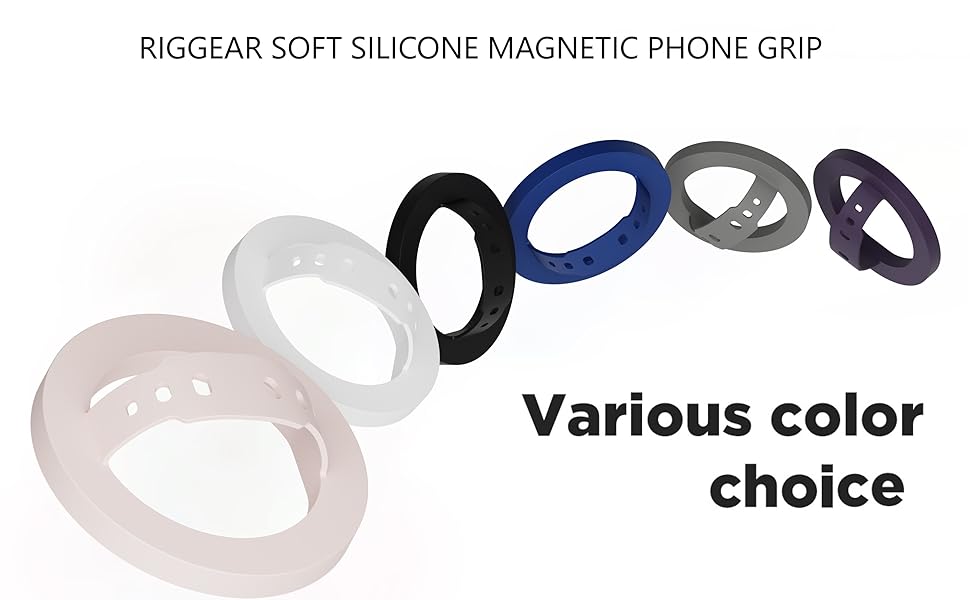 MagSafe Silicone Phone Grip | Magnetic Finger Loop - Silcy Blue