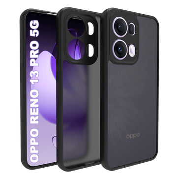 Oppo Reno 13 Pro 5G Back Cover Case | Sleek Hybrid - Matte Black