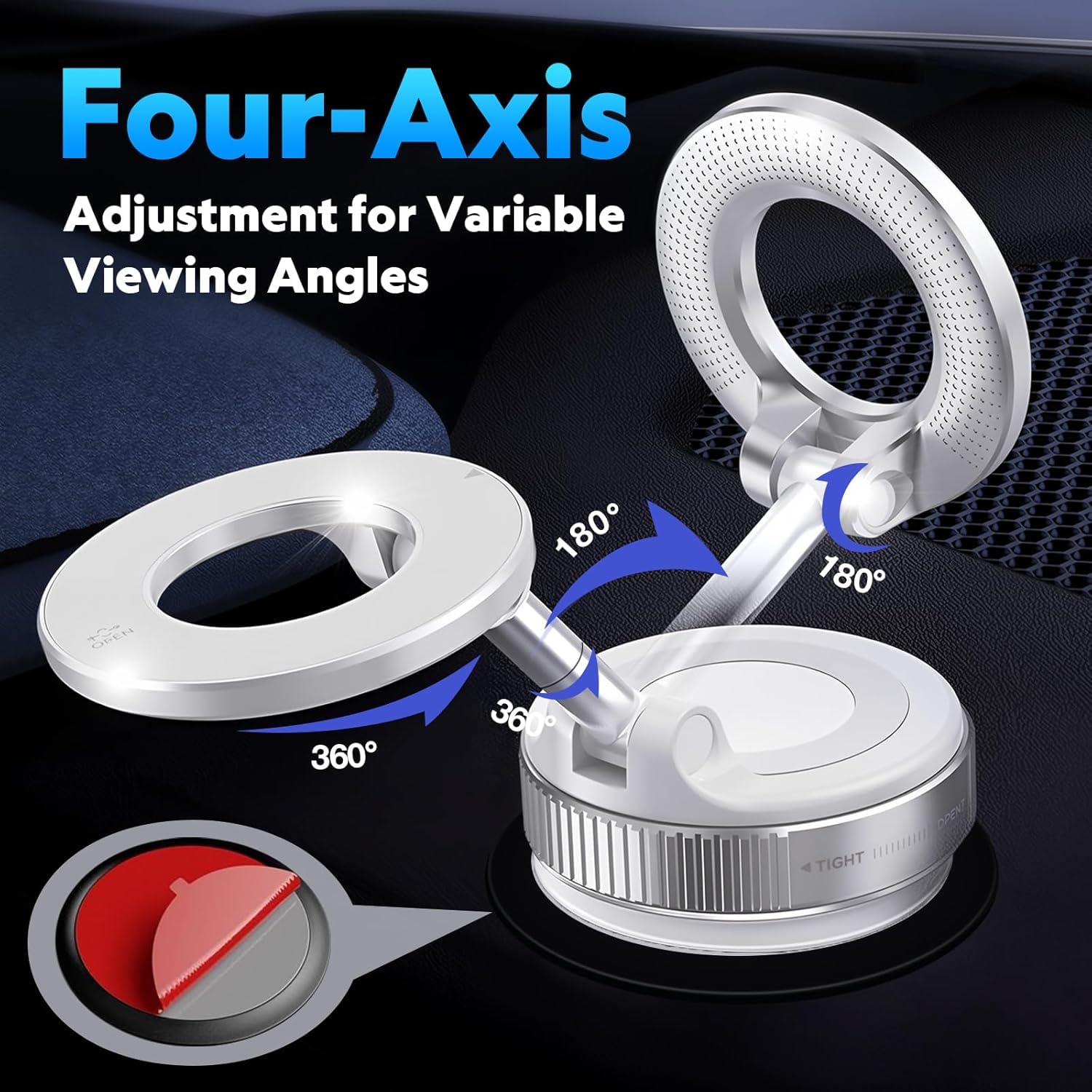 Magnetic Phone Mount | AstroMax - White