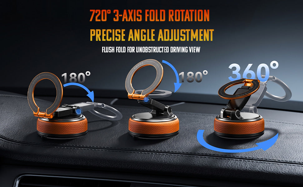 Magnetic Phone Mount Detachable | Orange