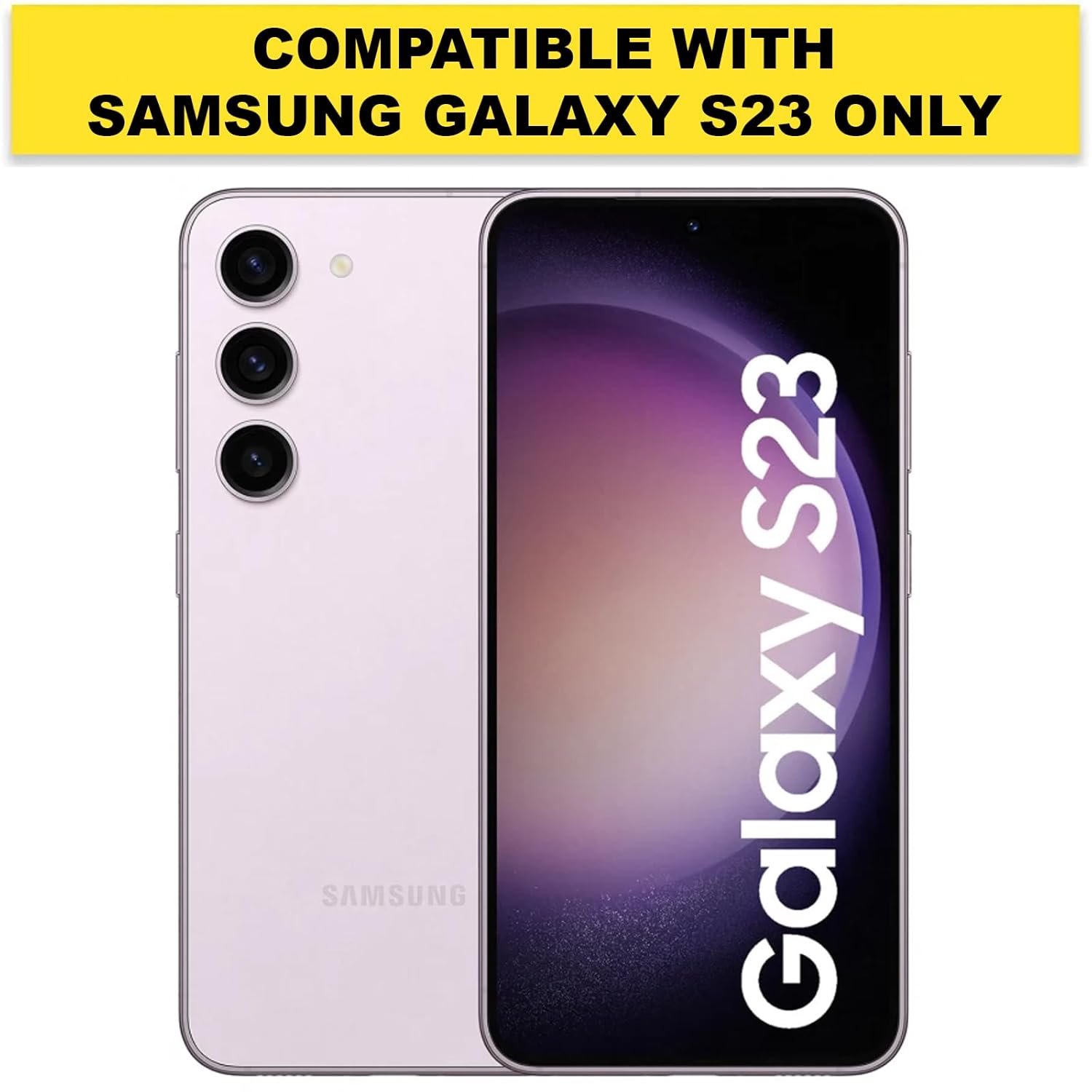 Samsung Galaxy S23 Back Cover Case | Sleek Hybrid - Matte Black