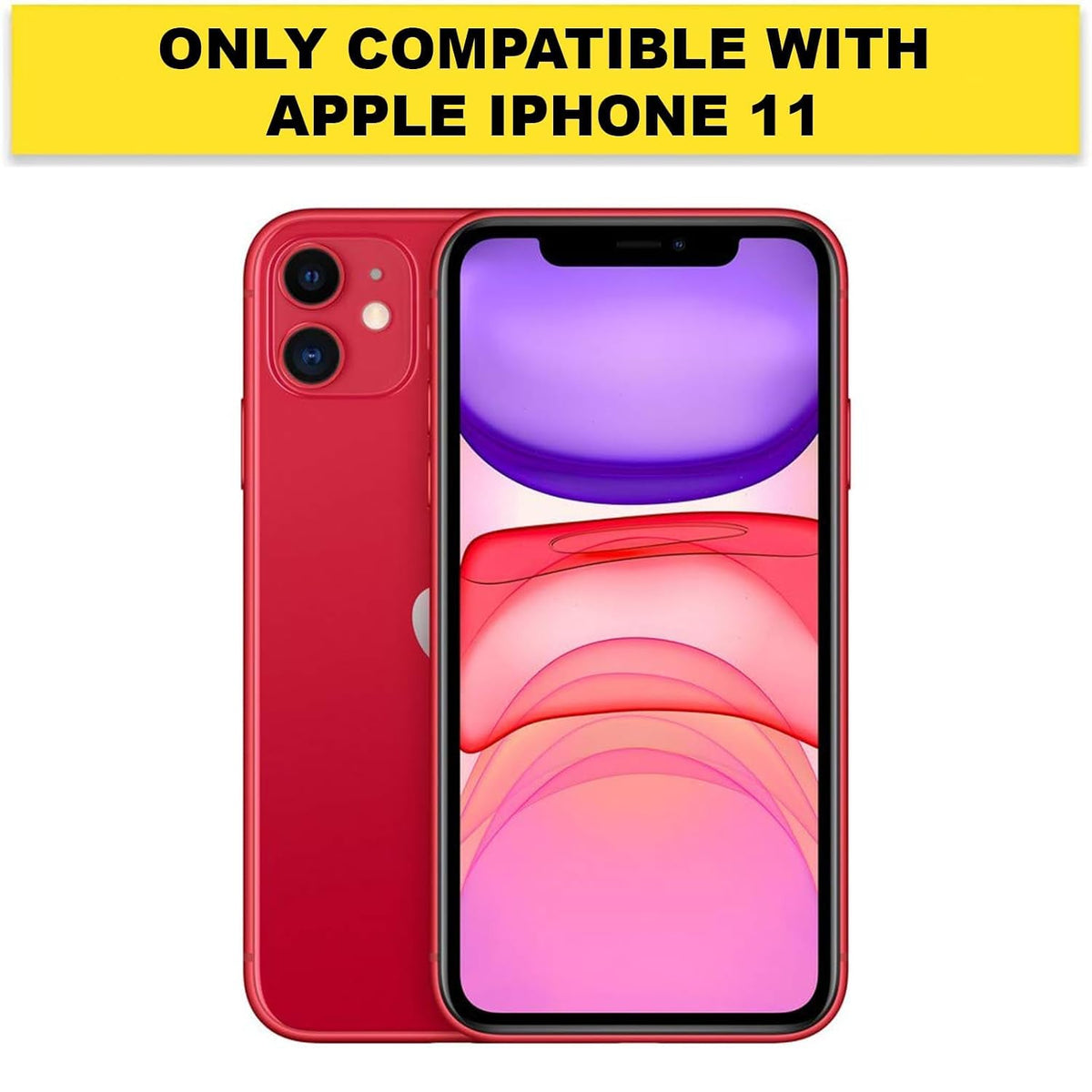 iPhone 11  Back Cover Case | Tough Hybrid - Clear Black