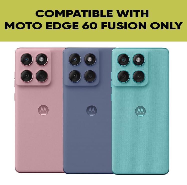 Moto Edge 60 Fusion 5G / Moto Edge 60 5G Back Cover Case | Clear Hybrid - Clear Black
