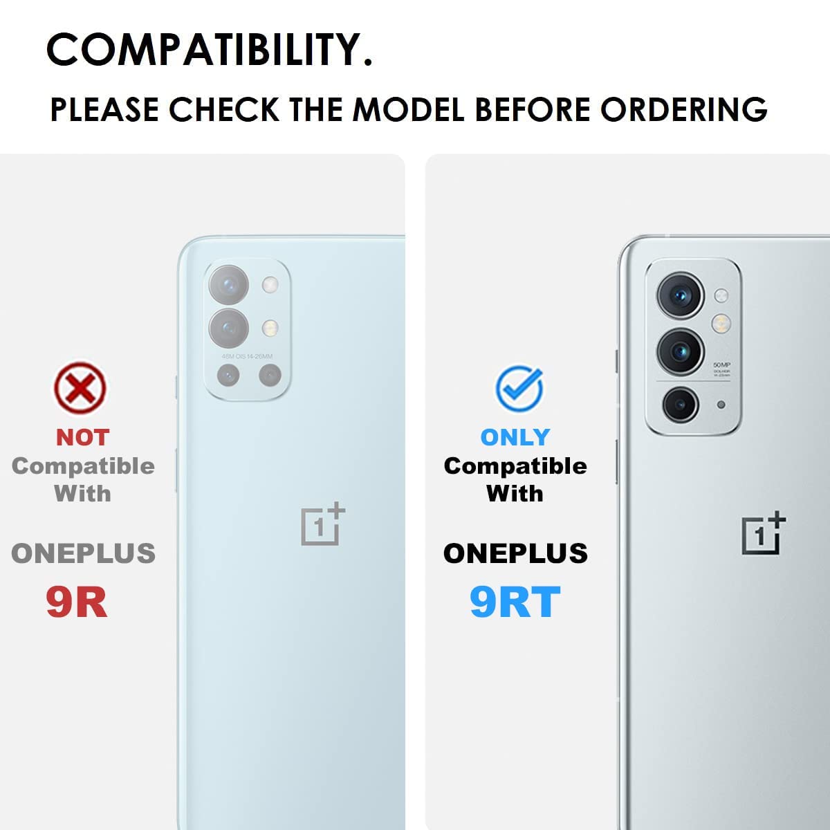 OnePlus 9RT Back Cover Case | Carbon Fiber Armor - Black