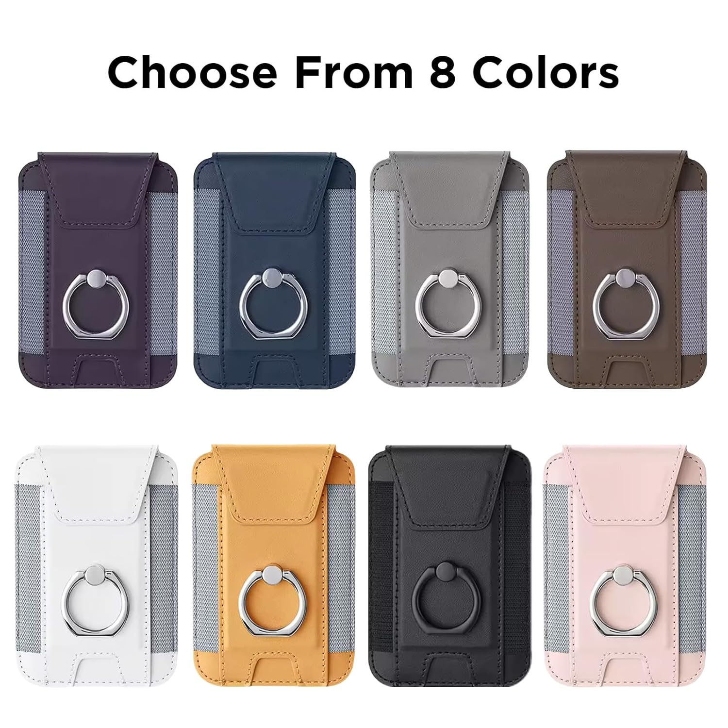 Magnetic Phone Wallet with Grip | Phantom - Black
