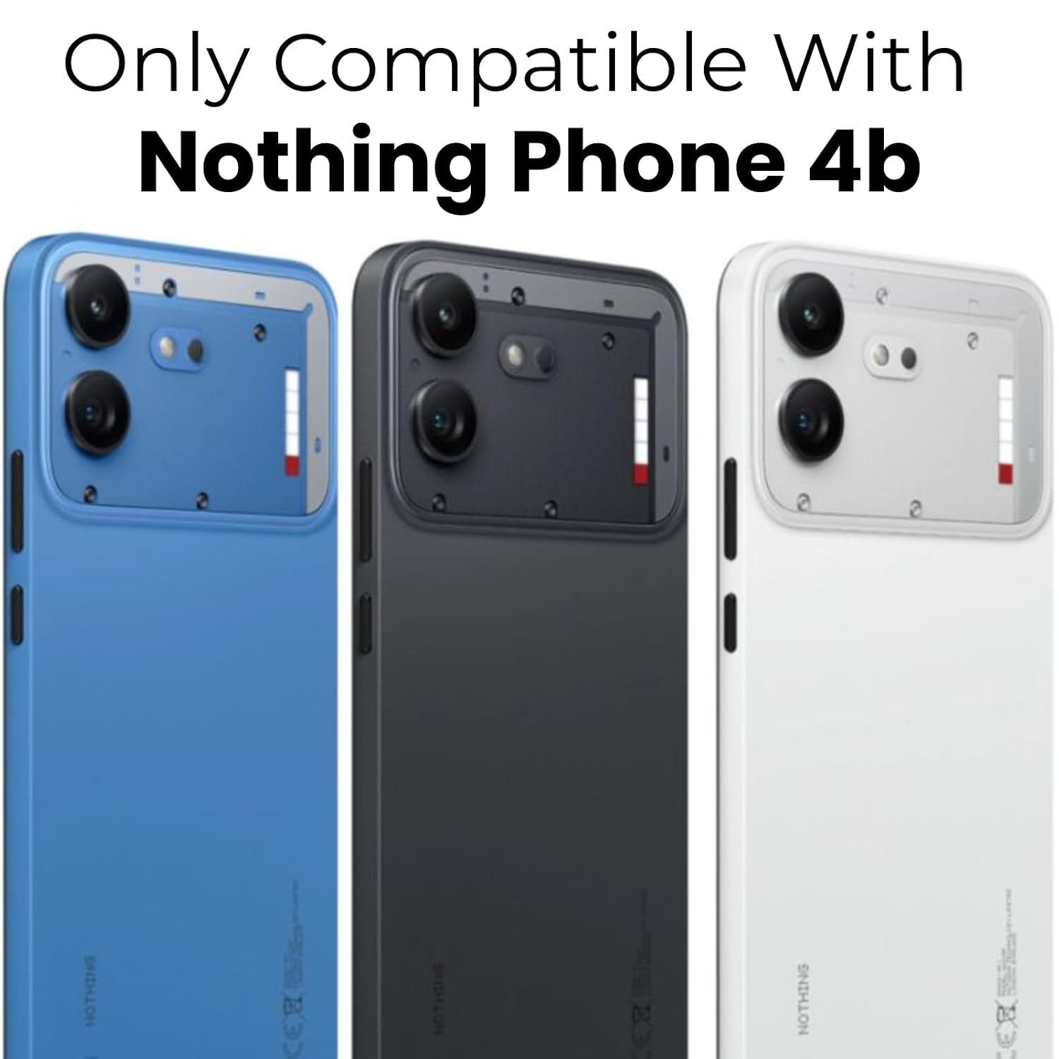 Nothing Phone 4b Back Cover Case | Sleek Hybrid - Matte Black