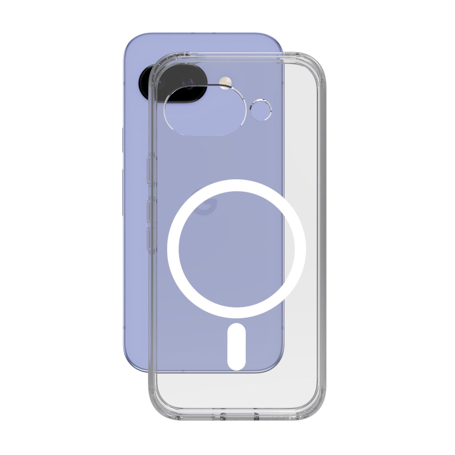 Google Pixel 9a Back Cover Case | Clear Hybrid - Clear Magnetic