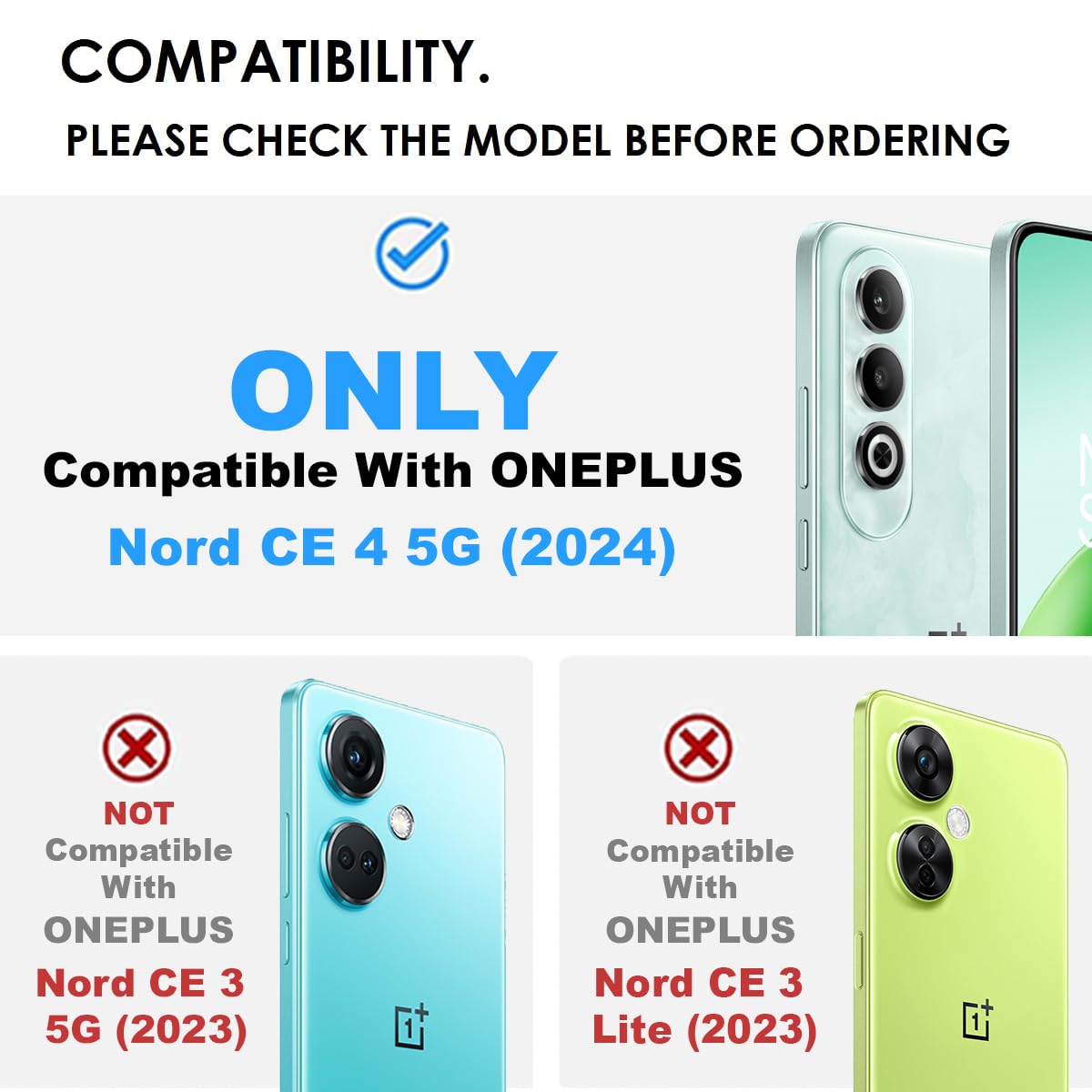 OnePlus Nord CE4 5G Back Cover Case | Sleek Hybrid - Matte Black Magnetic