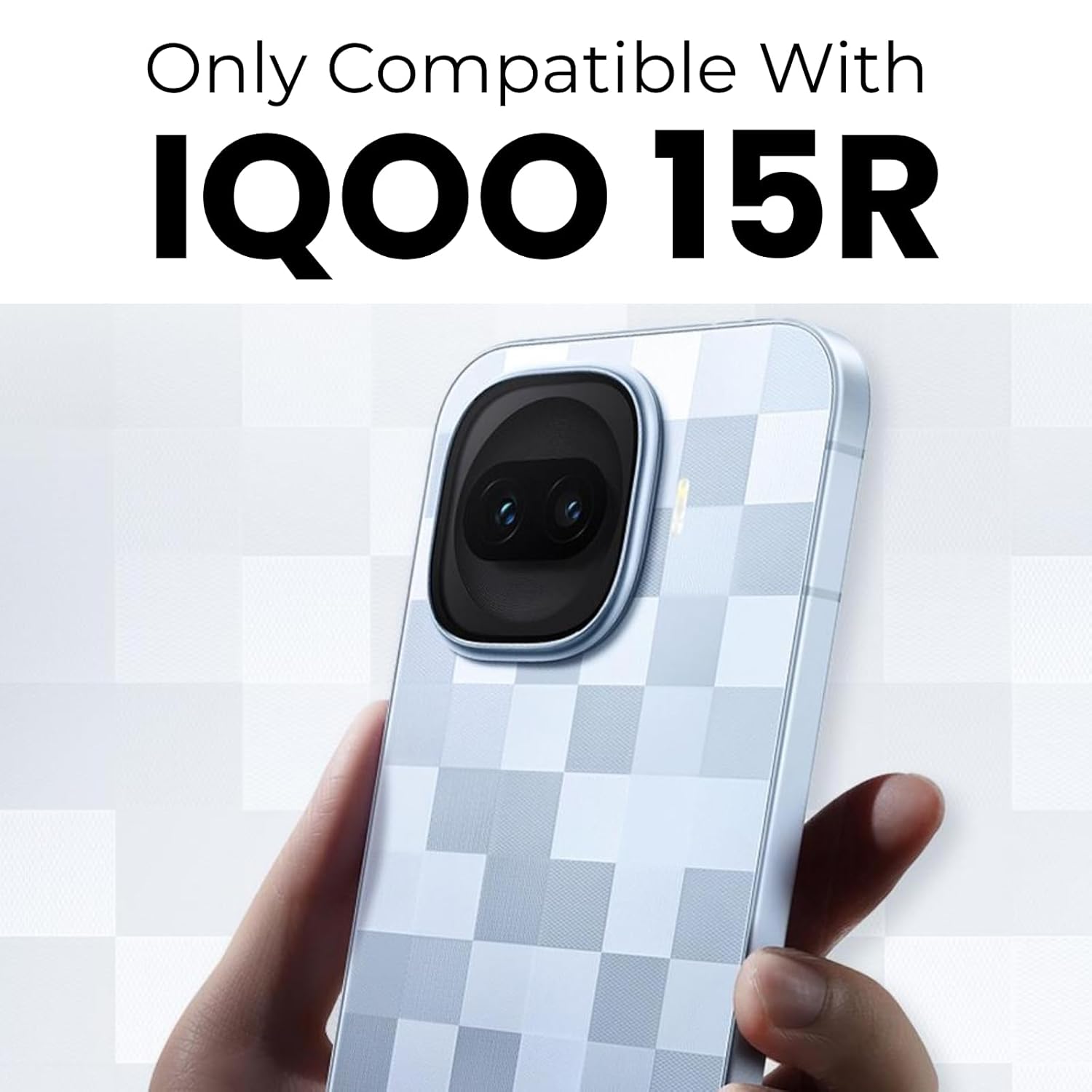 iQOO 15R 5G Back Cover Case | Sleek Hybrid - Matte Black Magnetic