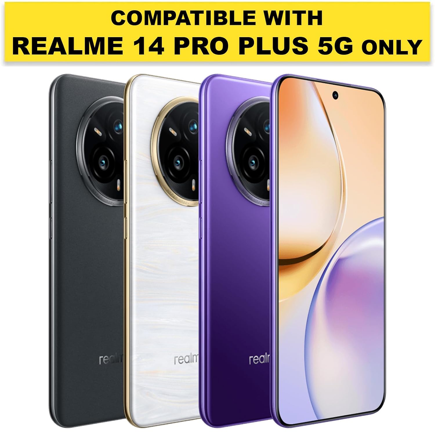 Realme 14 Pro Plus 5G Back Cover Case | Sleek Hybrid - Matte Black