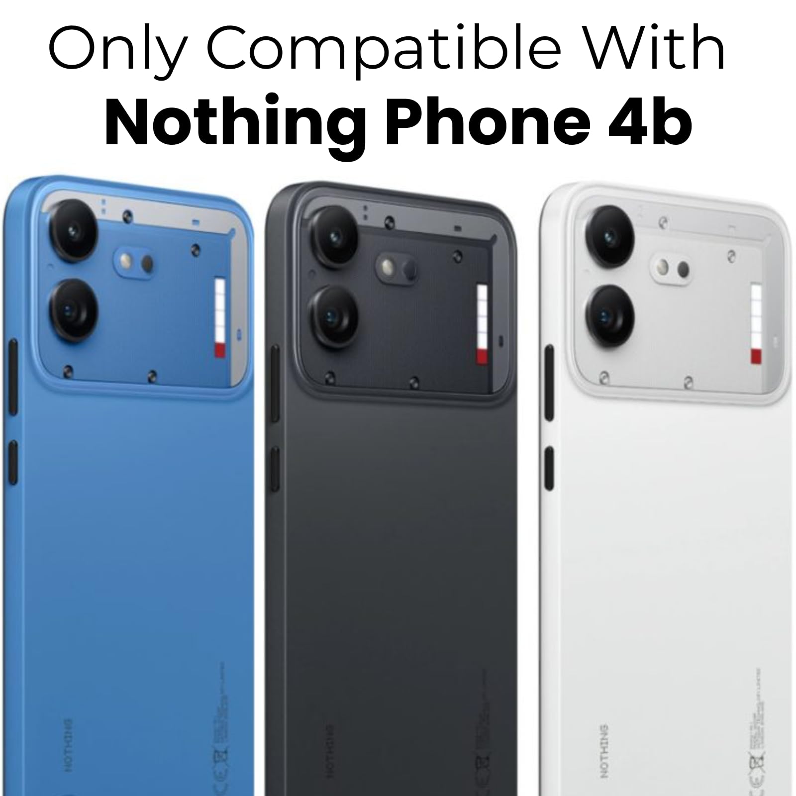 Nothing Phone 4b Back Cover Case | Sleek Hybrid - Matte Black Magnetic