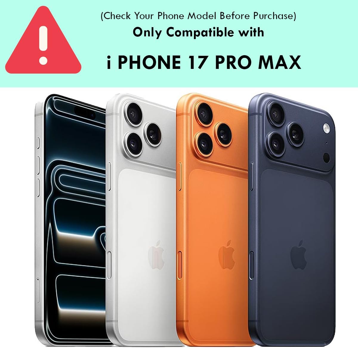 iPhone 17 Pro Max Back Cover Case | Clear Hybrid - Clear Smoke