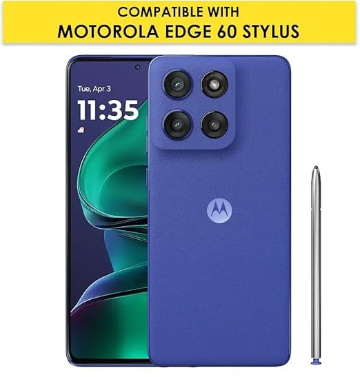 Motorola Edge 60 Stylus Back Cover Case | Clear Hybrid - Clear Magnetic