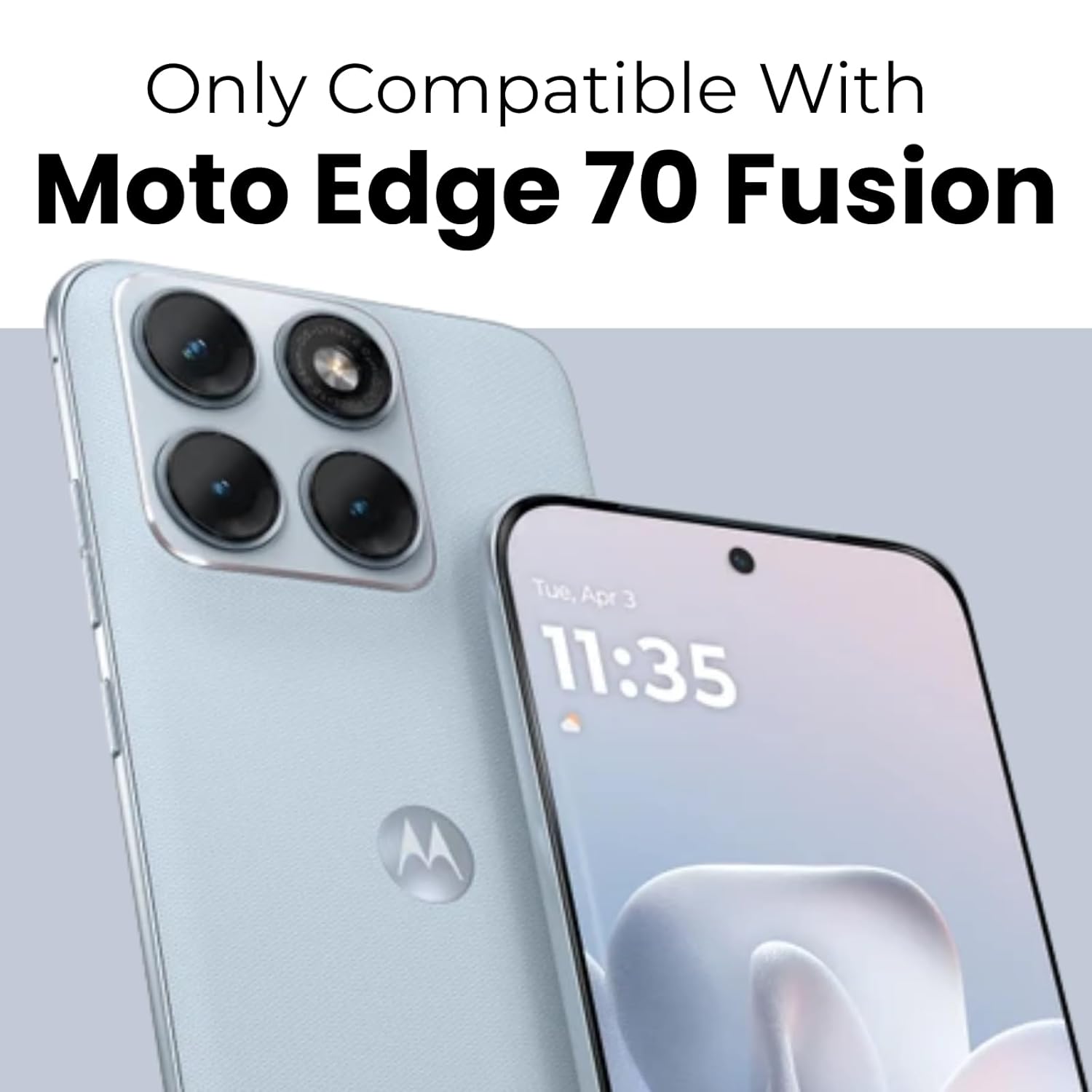 Motorola Edge 70 Fusion Back Cover Case | Clear Hybrid - Clear Smoke