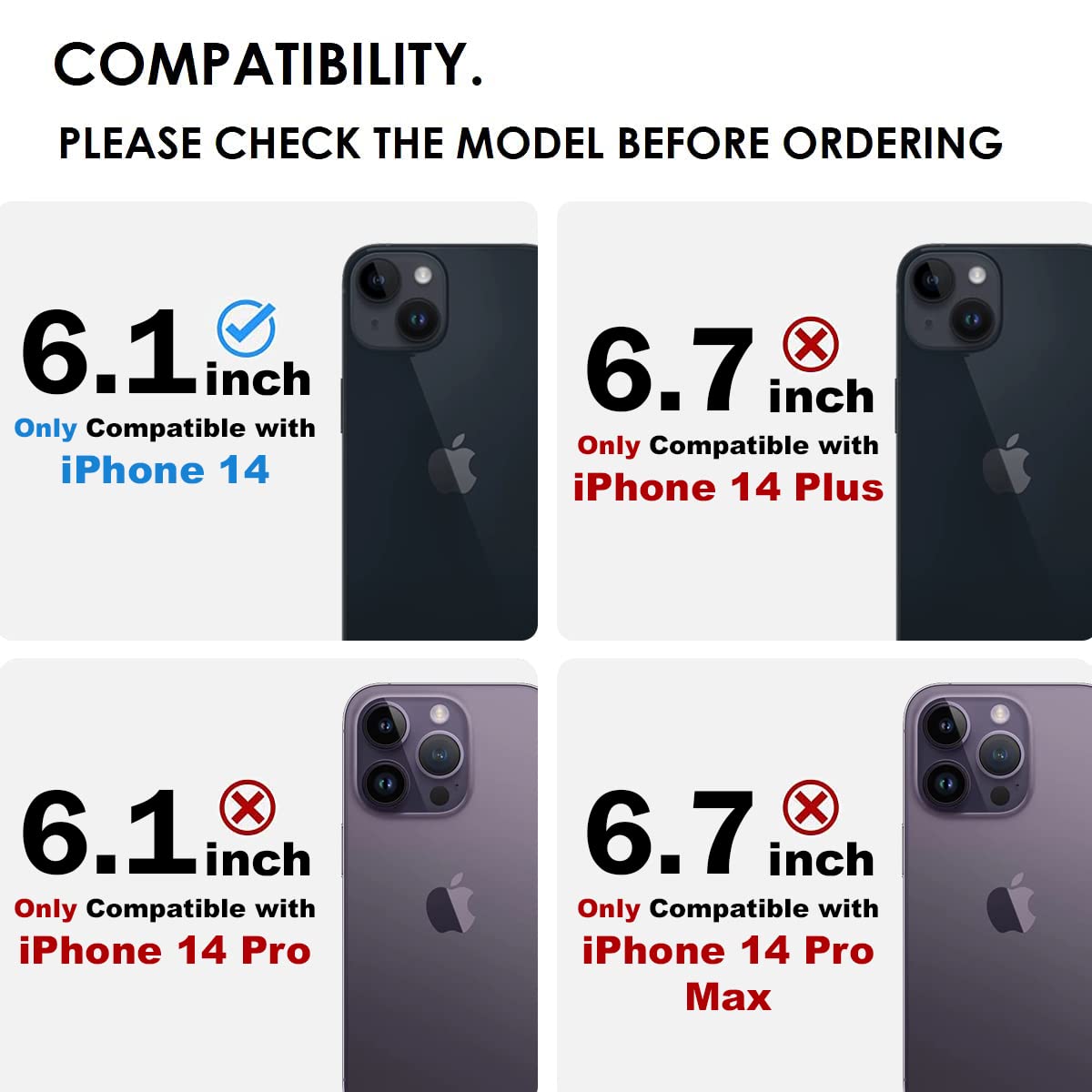 iPhone 14 Back Cover Case | Clear Hybrid - Clear