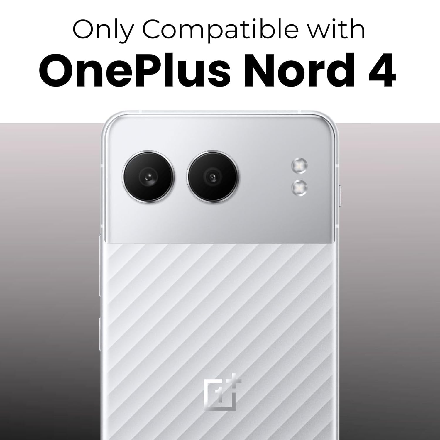 OnePlus Nord 4 5G Ring Stand Back Cover Case | Clear Hybrid - Clear Black Magnetic