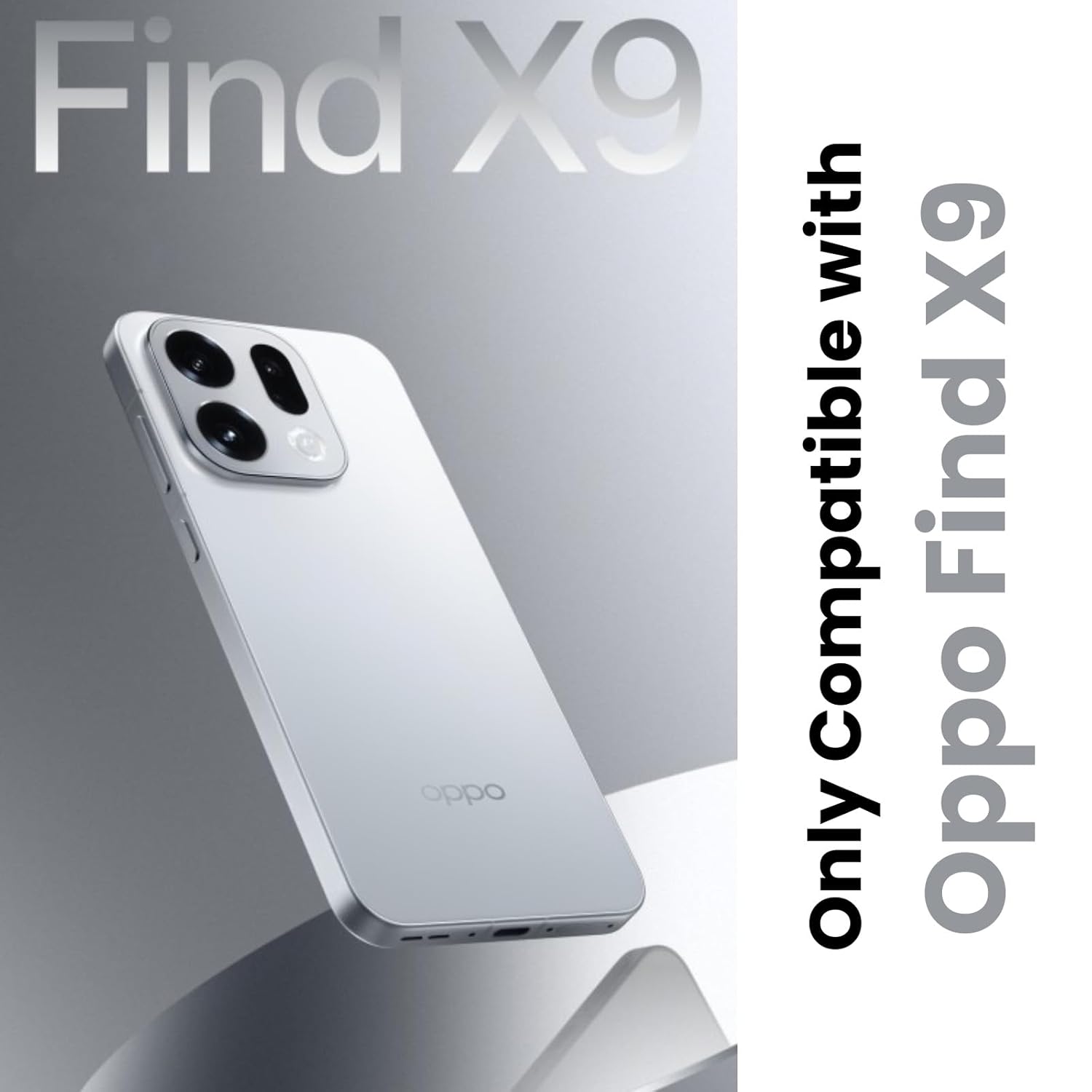 Oppo Find X9 5G Back Cover Case | Sleek Hybrid - Matte Black