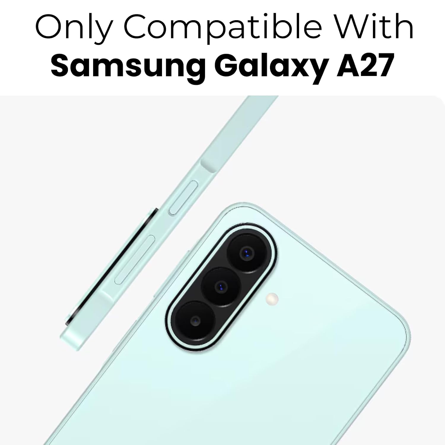 Samsung Galaxy A27 Back Cover Case | Sleek Hybrid - Matte Black