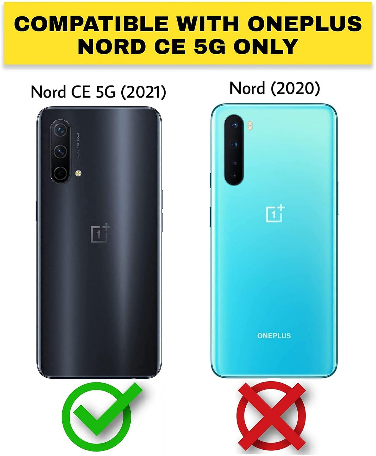 OnePlus Nord CE 5G Back Cover Case |  Xundd - Black