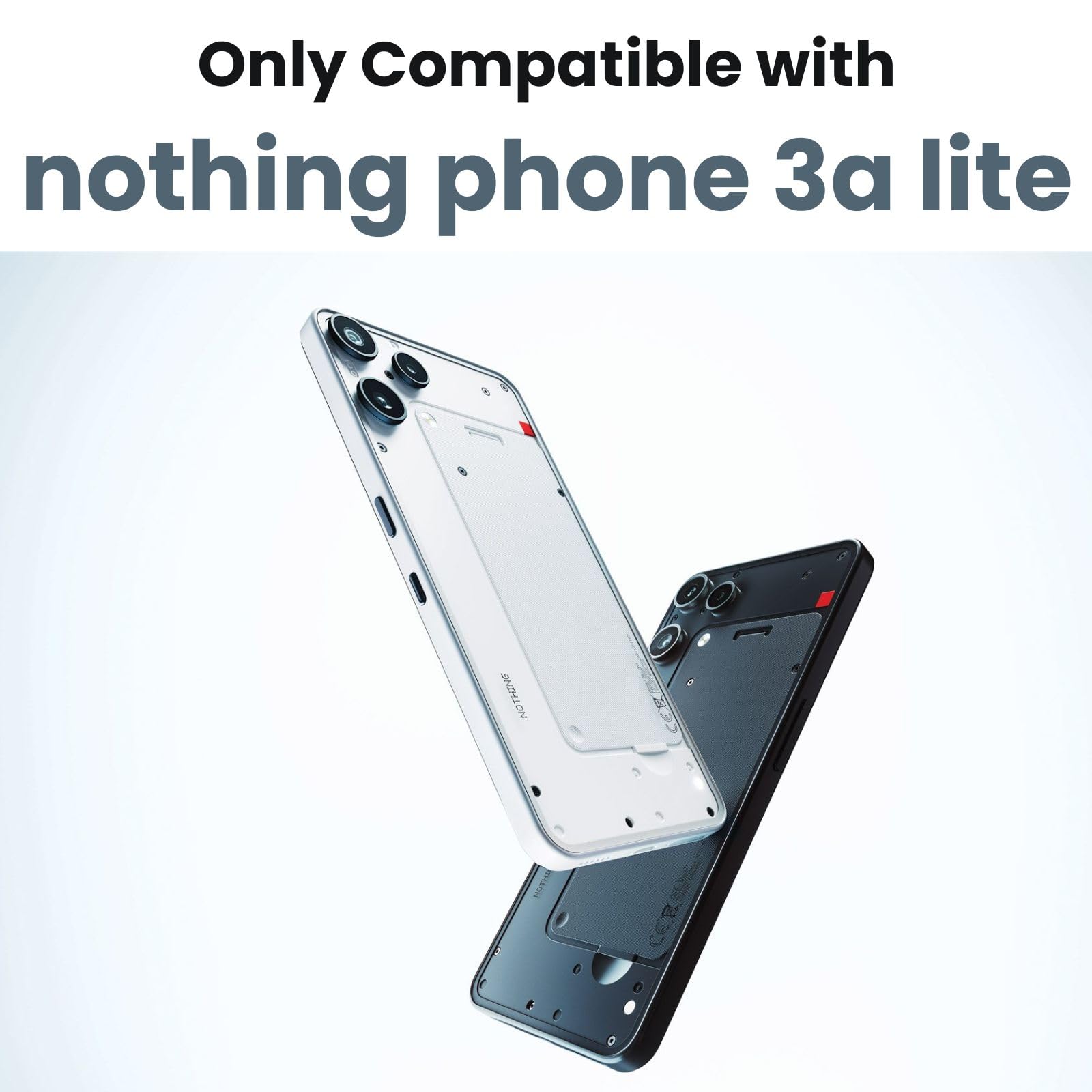 Nothing Phone 3a Lite 5G Back Cover Case | Clear Hybrid - Clear