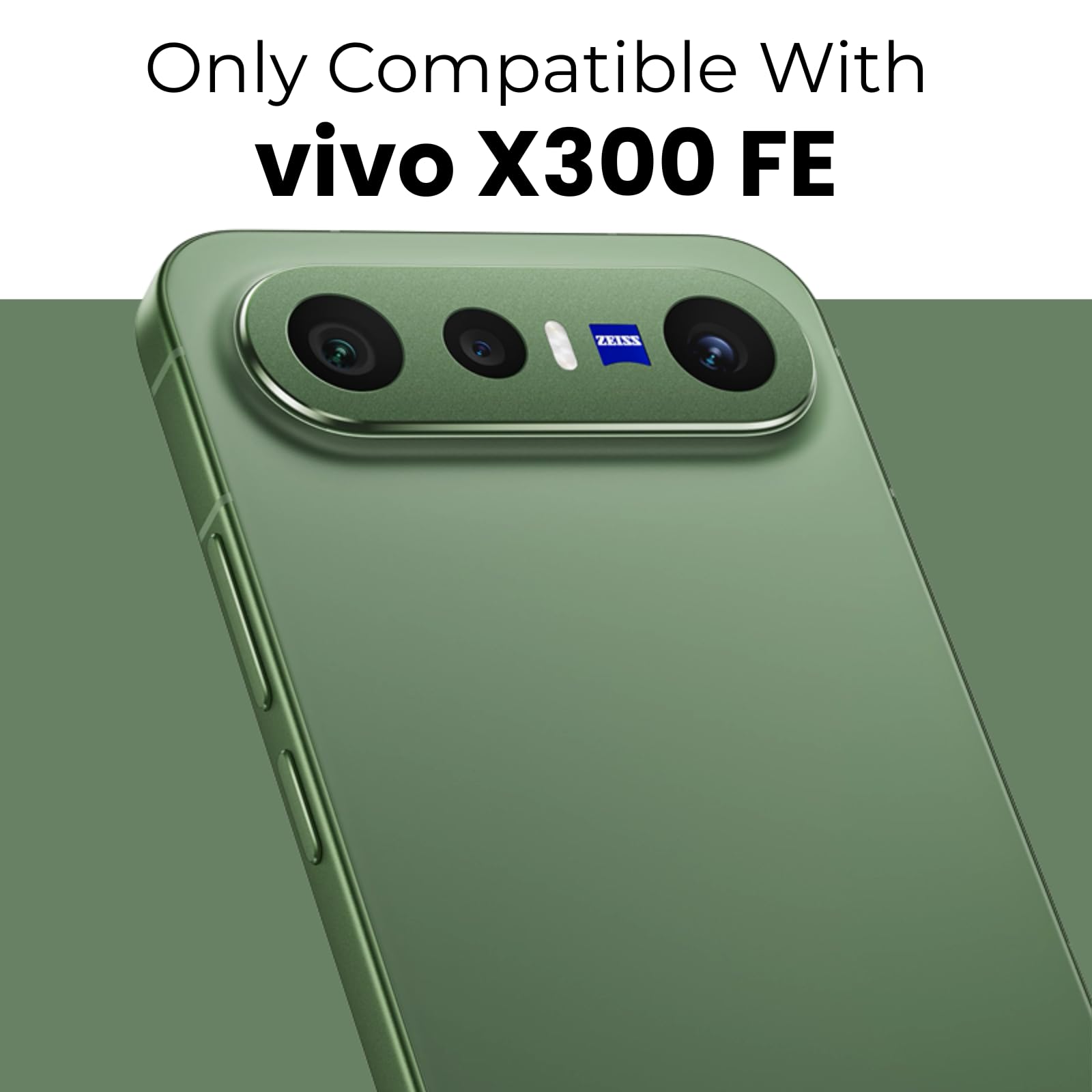 Vivo X300 FE Ring Stand Back Cover Case | Clear Hybrid - Clear Black Magnetic