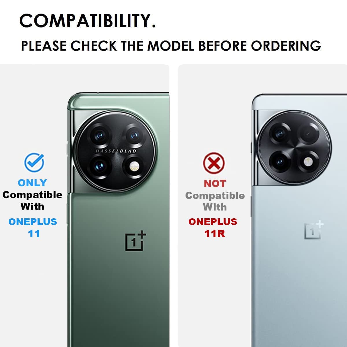 OnePlus 11 5G Back Cover Case | Sleek Hybrid - Clear Black
