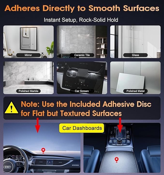 Magnetic Car Mobile Holder | 360 Degree Suction Cup Mount