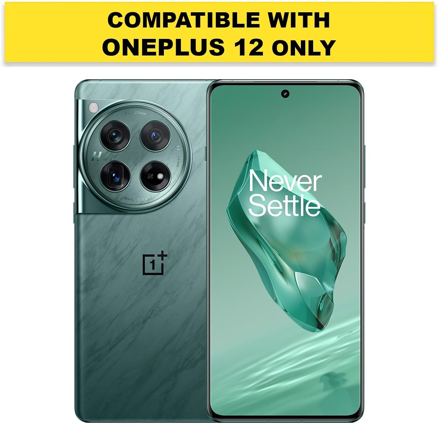 OnePlus 12 Back Cover Case | Sleek Hybrid - Matte Black