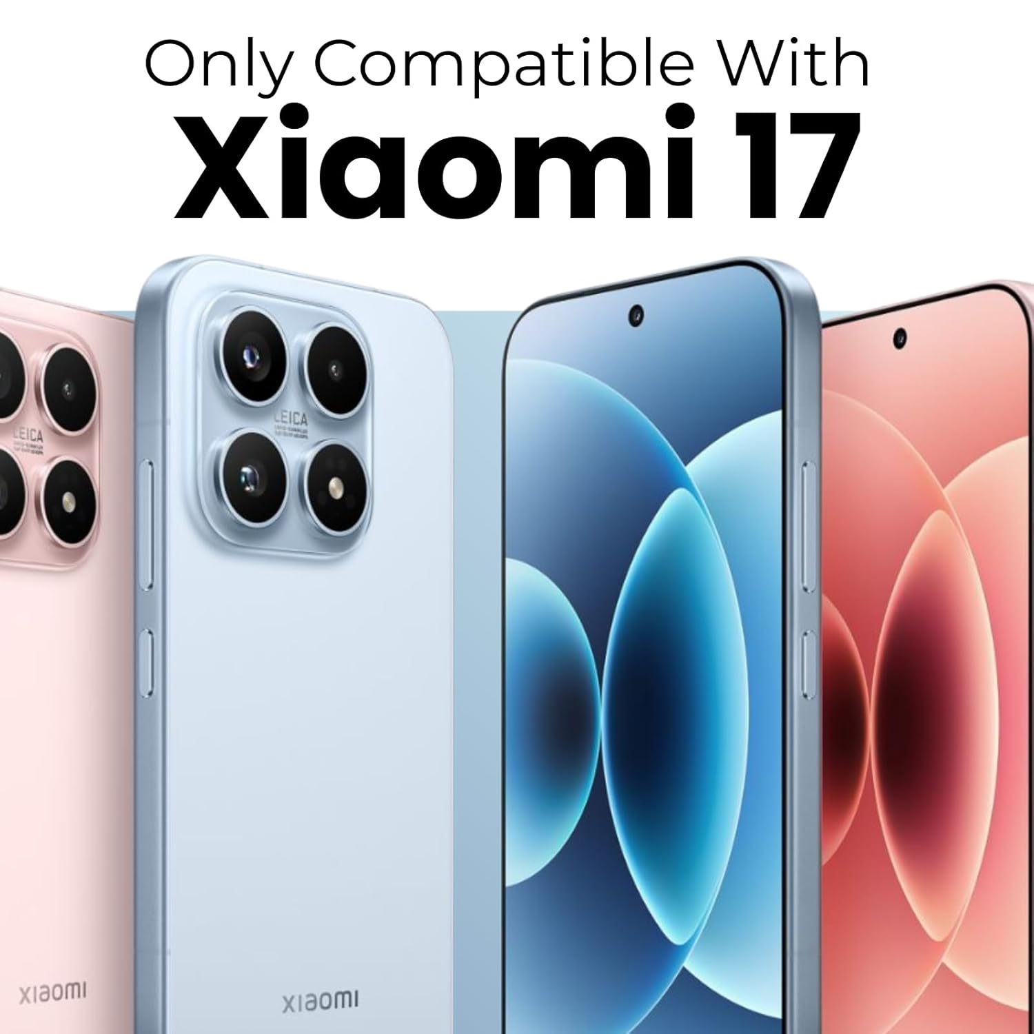 Xiaomi 17 Back Cover Case | Sleek Hybrid - Clear Magnetic