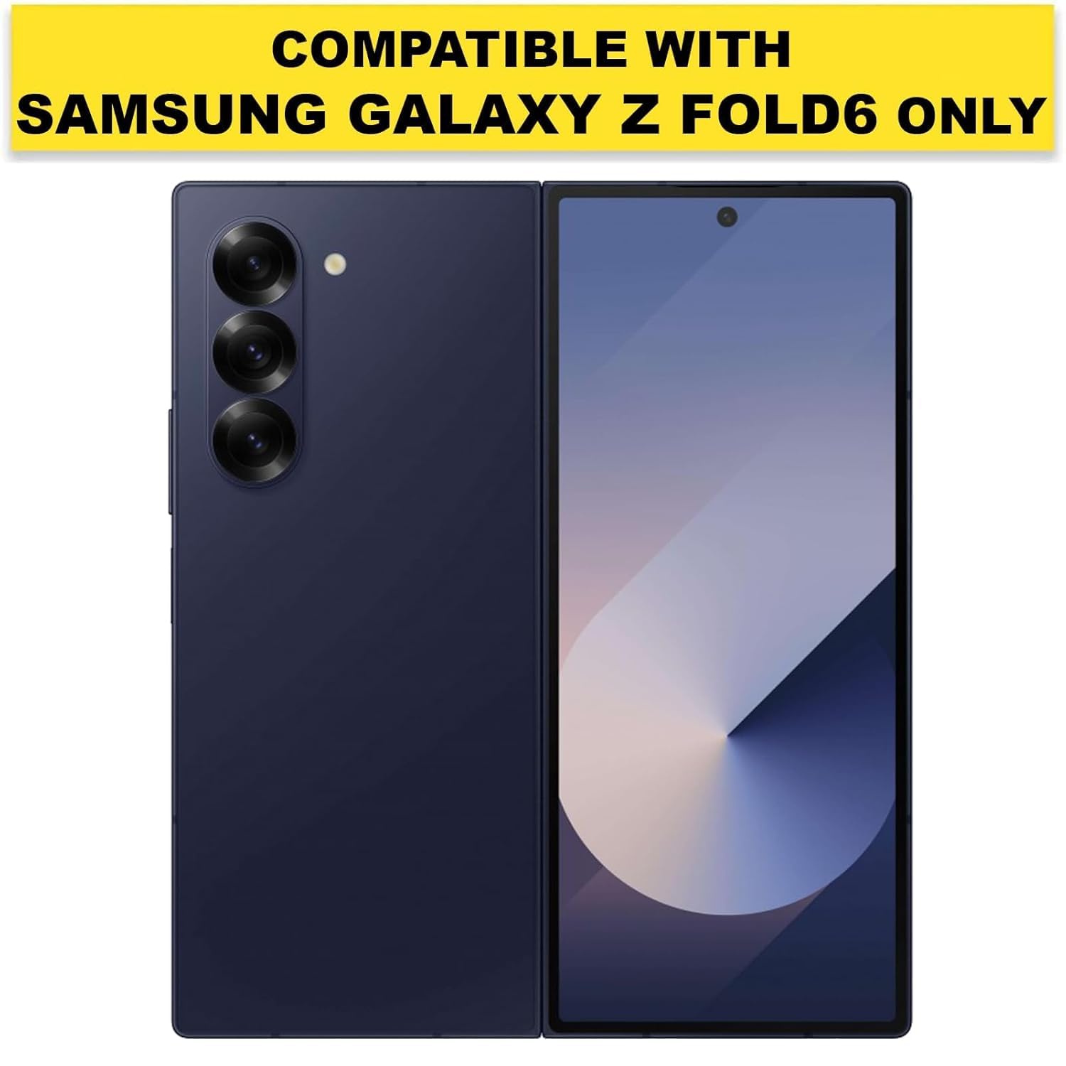 Samsung Galaxy Z Fold 6 Back Cover Case | Clear Hybrid - Transparent
