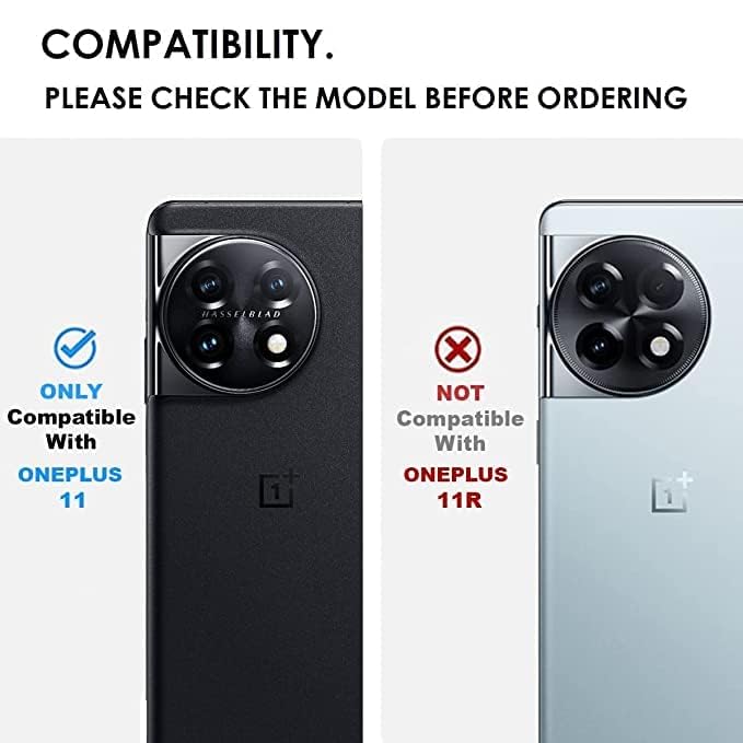 OnePlus 11 Back Cover Case | Sleek Hybrid - Matte Black
