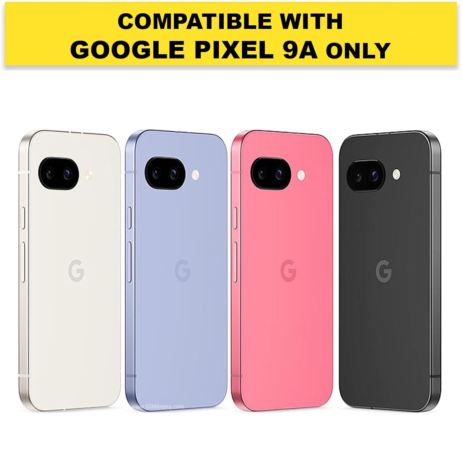 Google Pixel 9a Back Cover Case | Sleek Hybrid - Matte Black