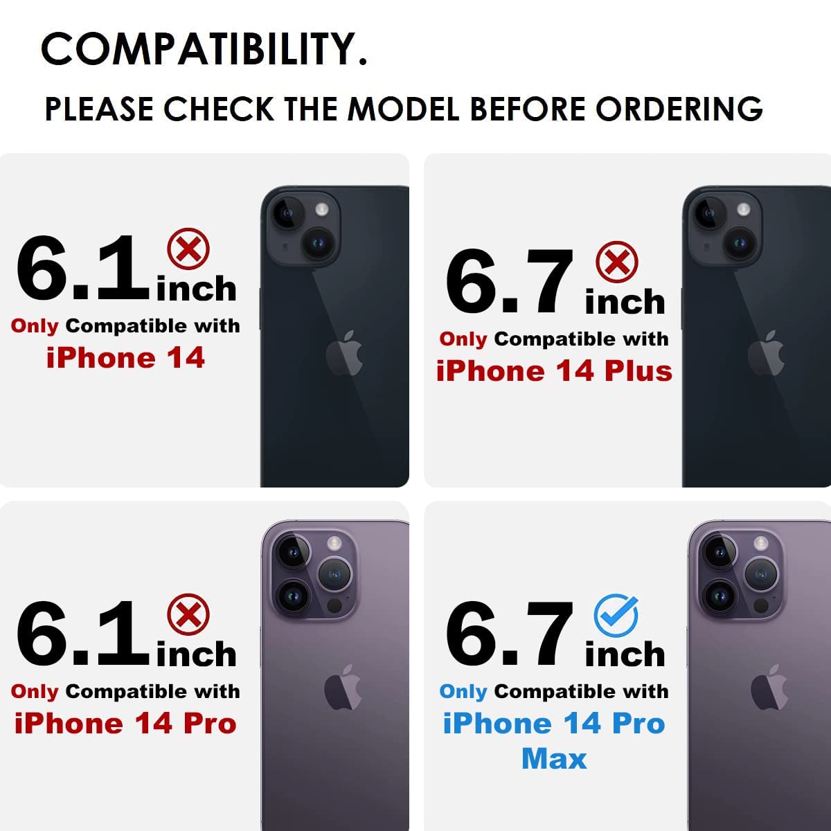iPhone 14 Pro Max Back Cover Case | Crystal Hybrid - Transparent