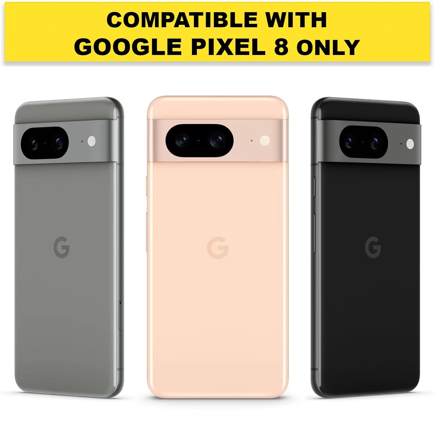 Google Pixel 8 Back Cover Case | Clear Hybrid - Clear