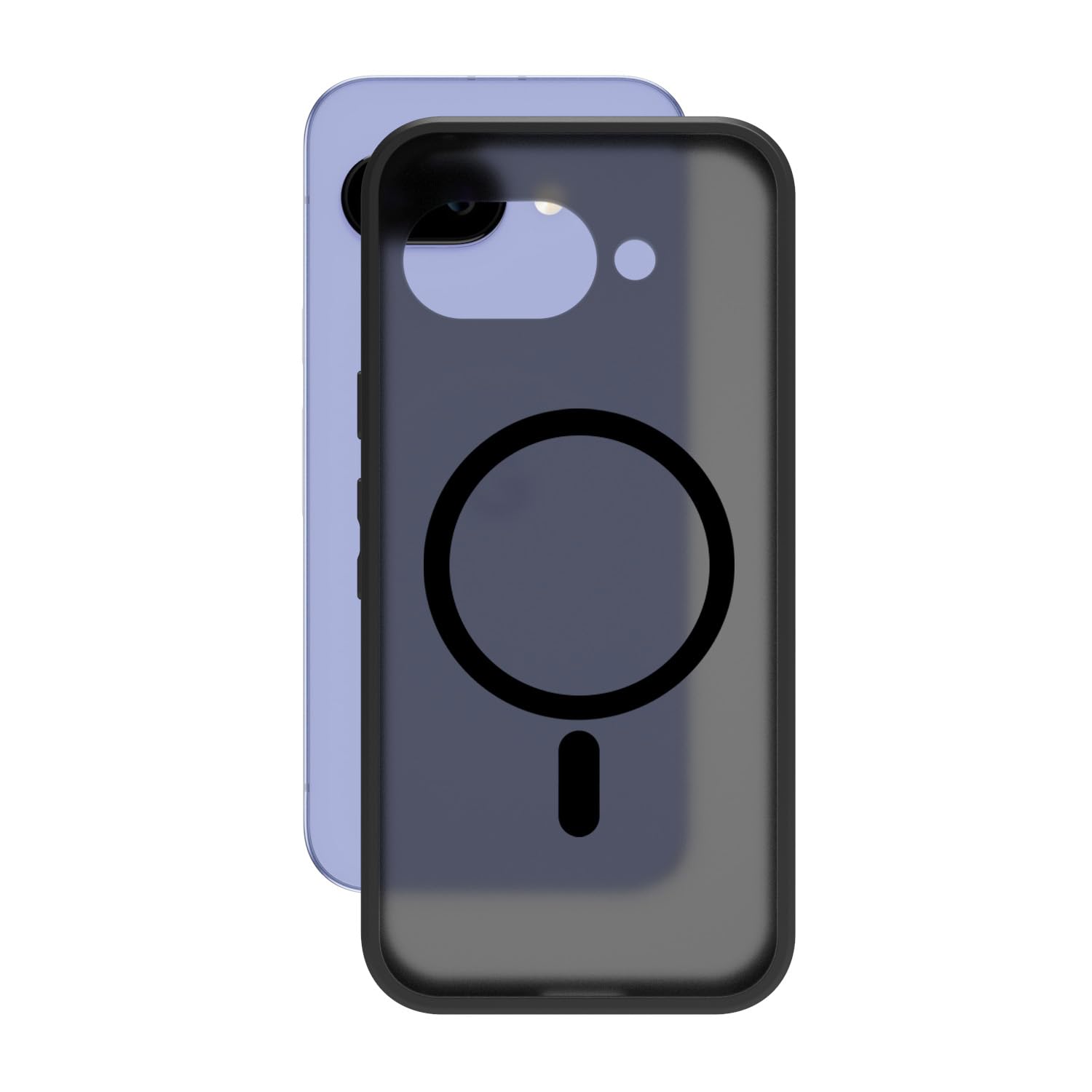 Google Pixel 9a Back Cover Case | Sleek Hybrid - Matte Black Magnetic