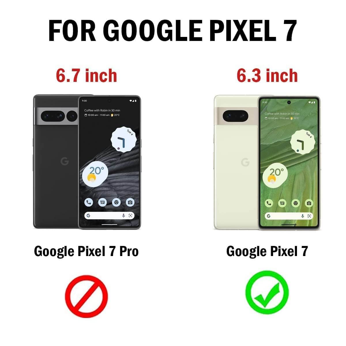 Google Pixel 7 Back Cover Case | Clear Hybrid - Clear Magnetic