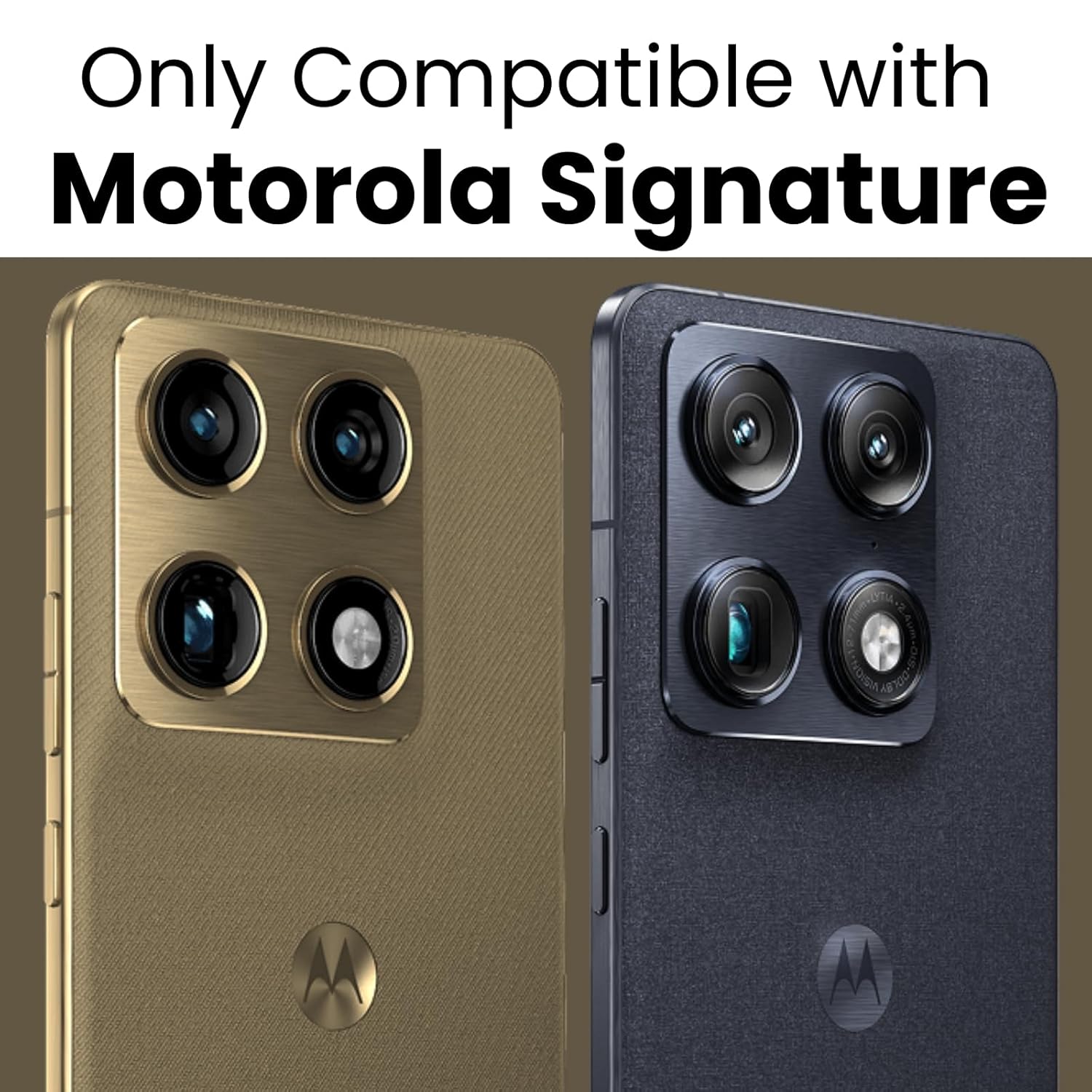 Motorola Signature Ring Stand Back Cover Case | Clear Hybrid - Clear Black Magnetic