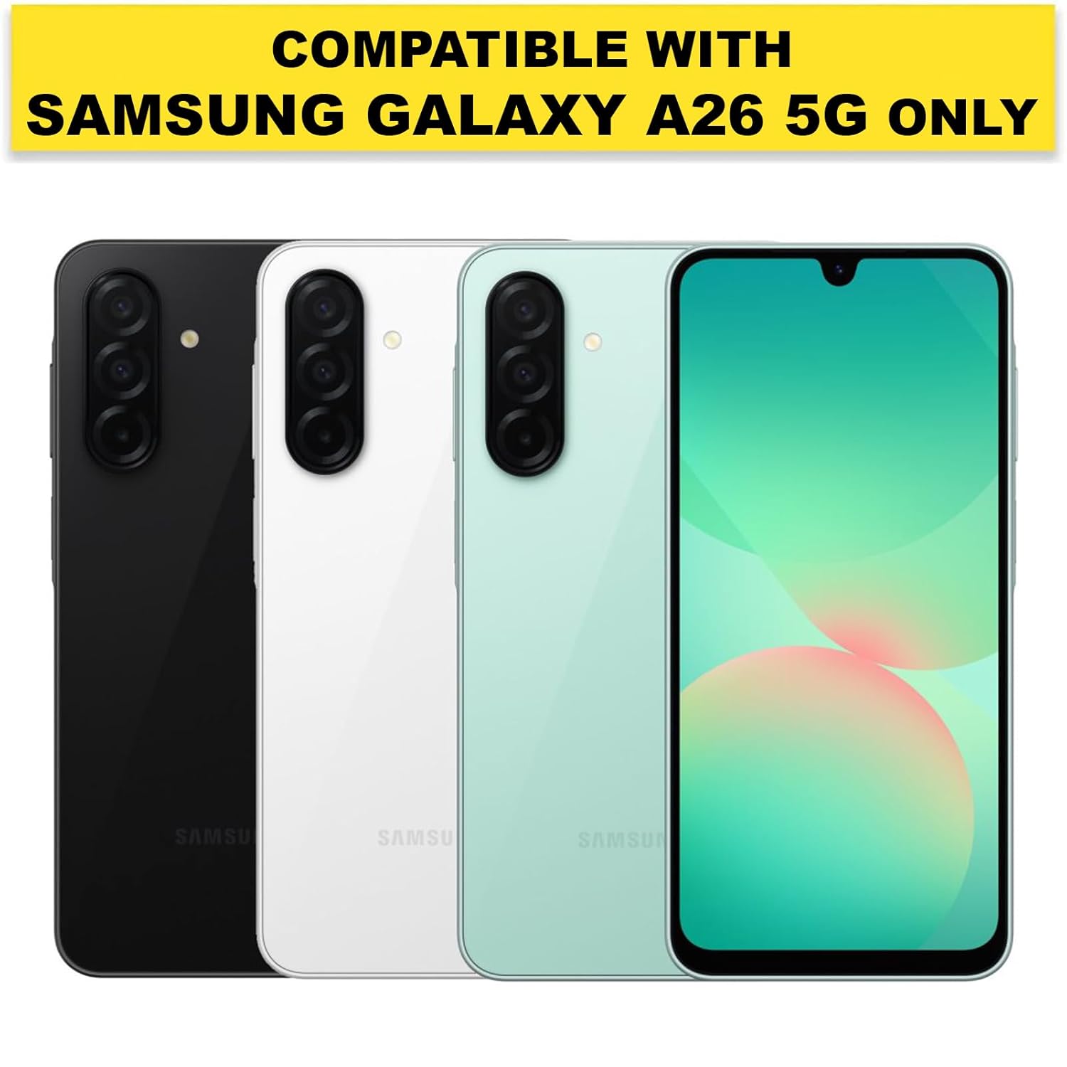 Samsung Galaxy A26 5G Back Cover Case | Sleek Hybrid - Matte Black Magnetic