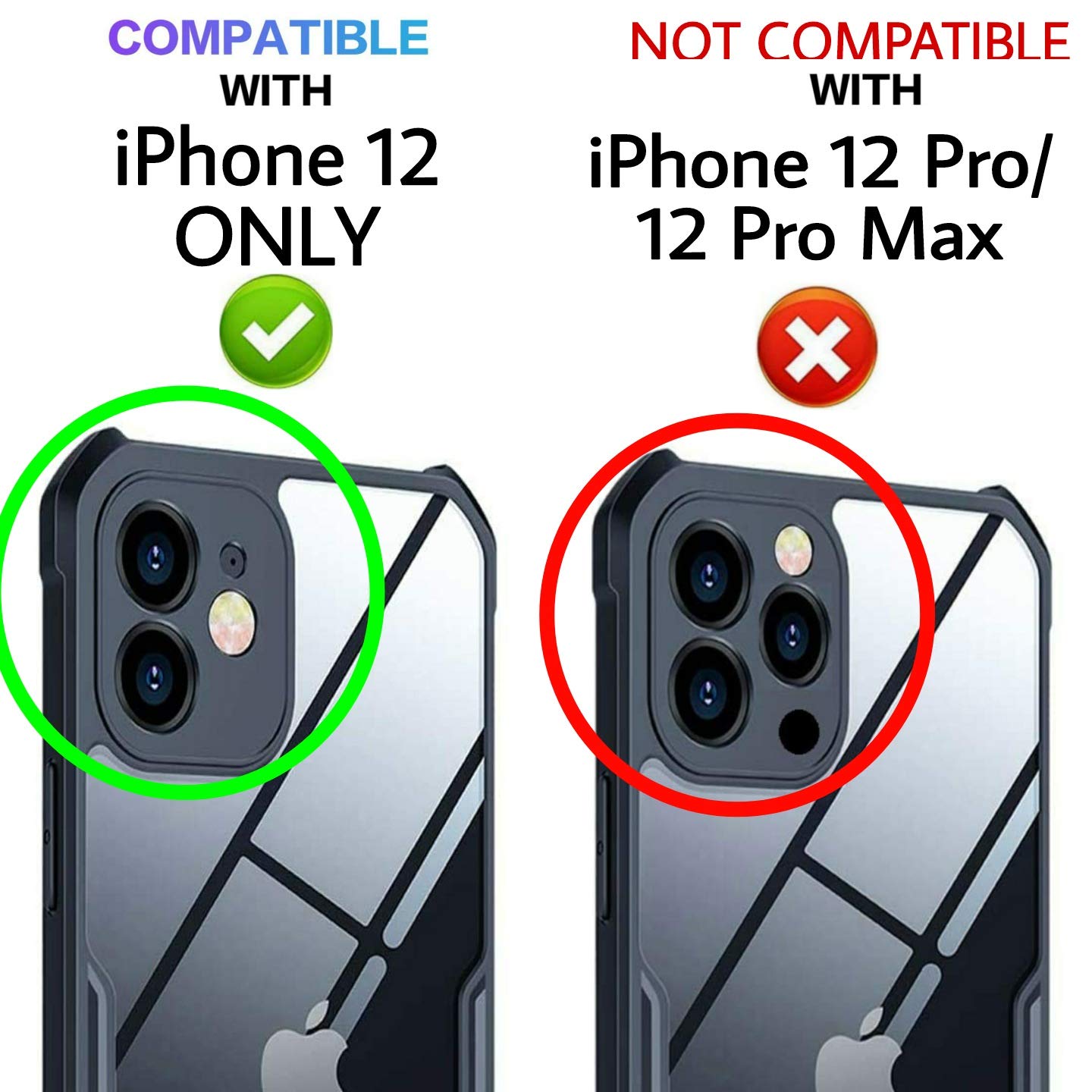 iPhone 12 Xundd Back Cover Case | Black