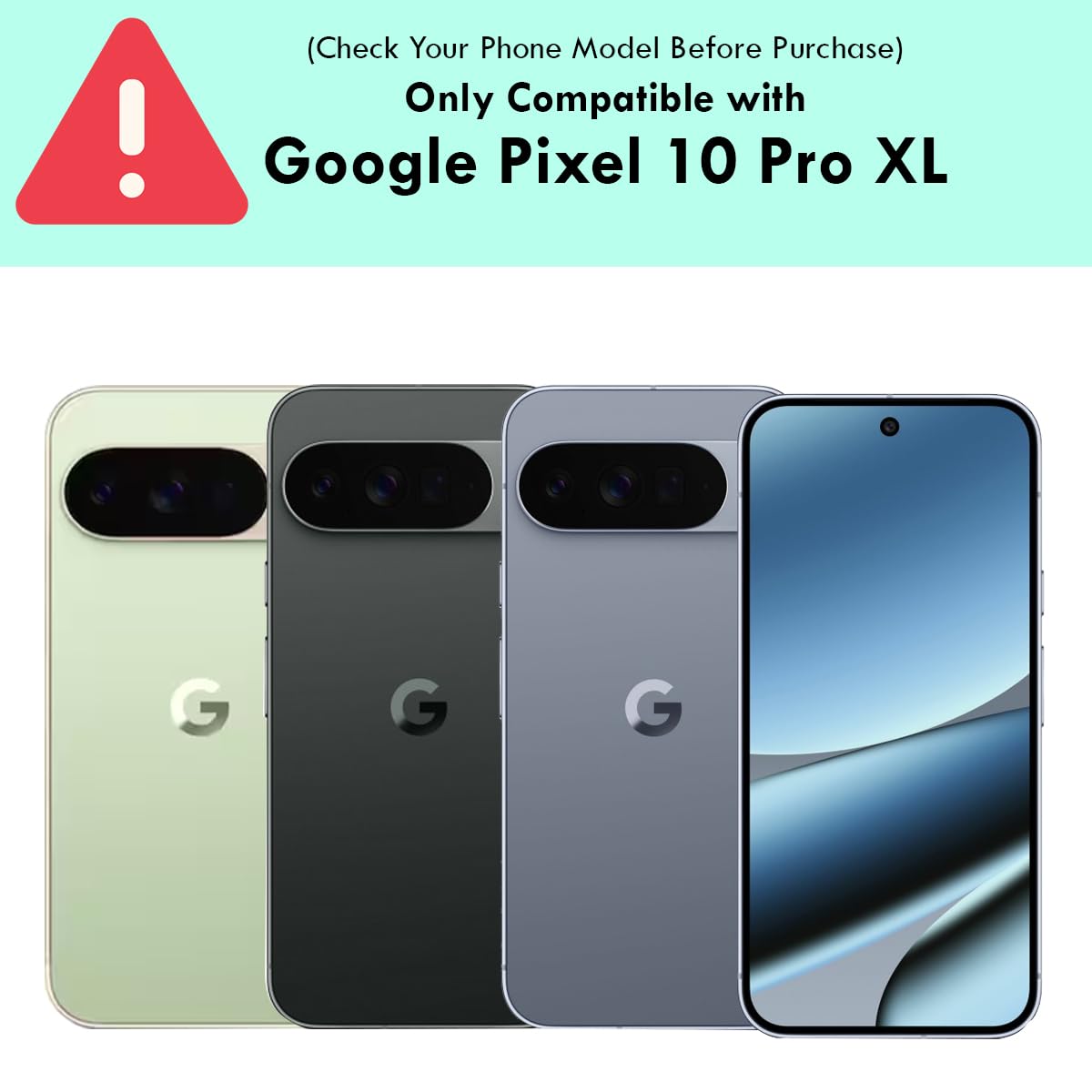 Google Pixel 10 Pro XL  Back Cover Case | Clear Hybrid - Clear Magnetic