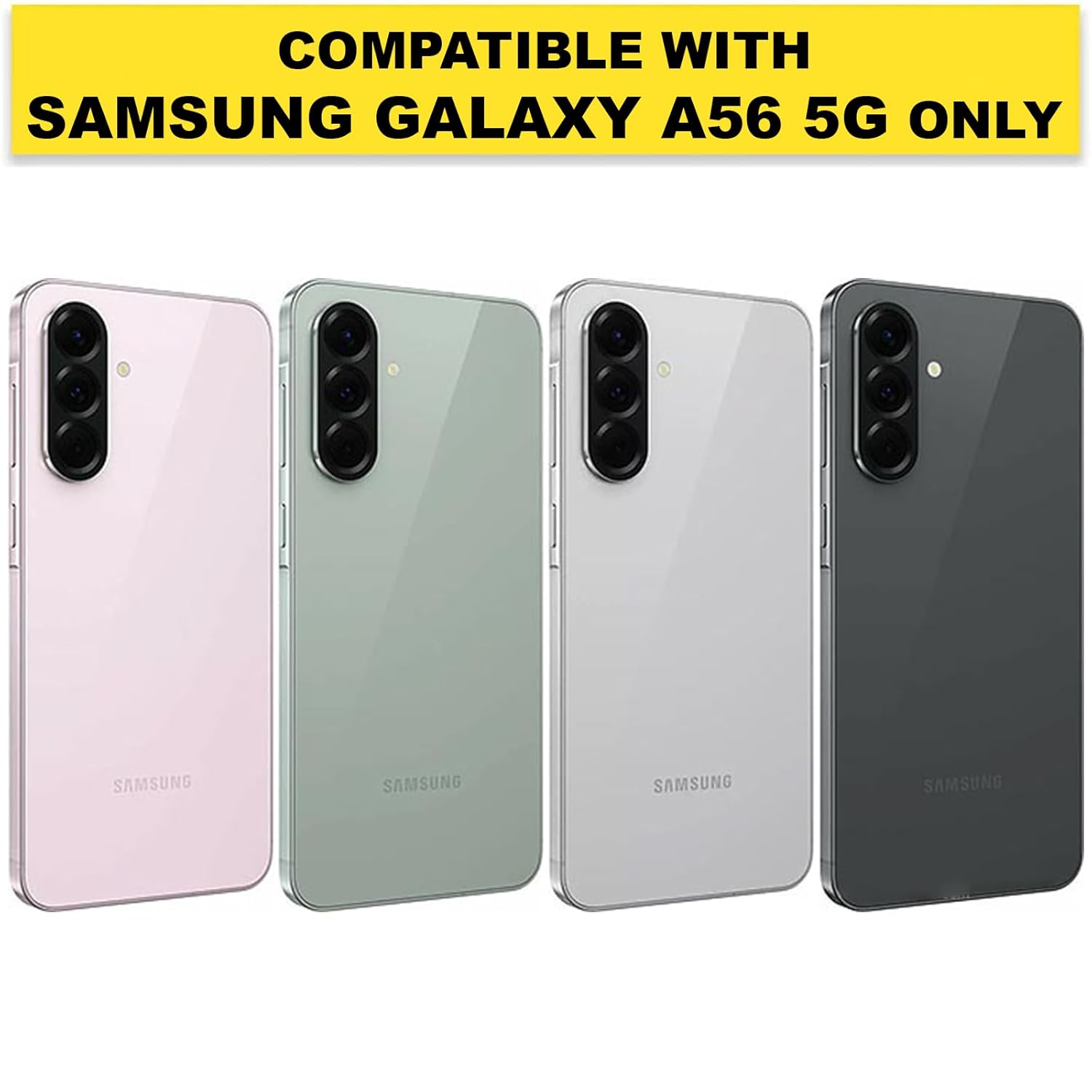 Samsung Galaxy A56 5G Back Cover Case | Clear Hybrid - Clear