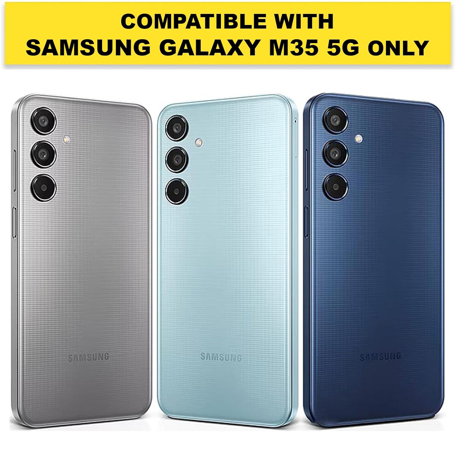 Samsung Galaxy M35 5G Back Cover Case | Sleek Hybrid -