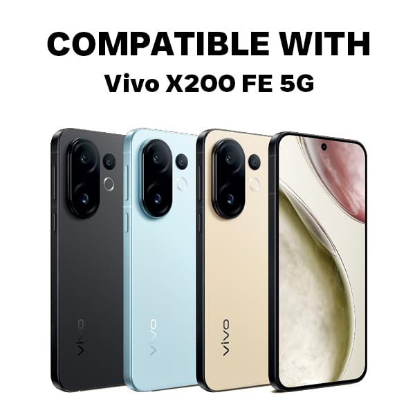 Vivo X200 FE 5G Back Cover Case | Sleek Hybrid - Clear Black