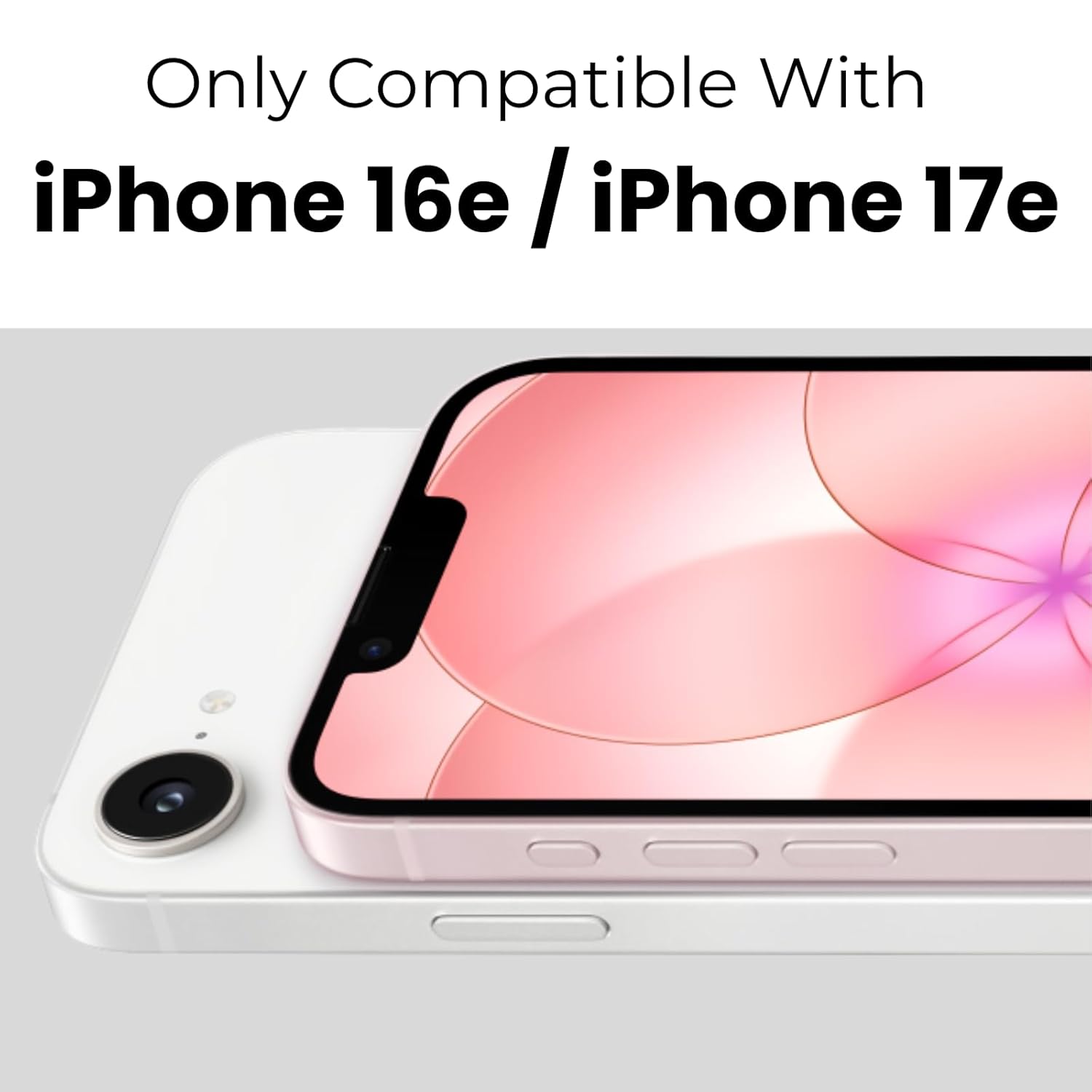 iPhone 16e / iPhone 17e Back Cover Case | Sleek Hybrid - Matte Black Magnetic
